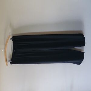 Eileen Fisher silk Georgette gauze black pants size 1X
